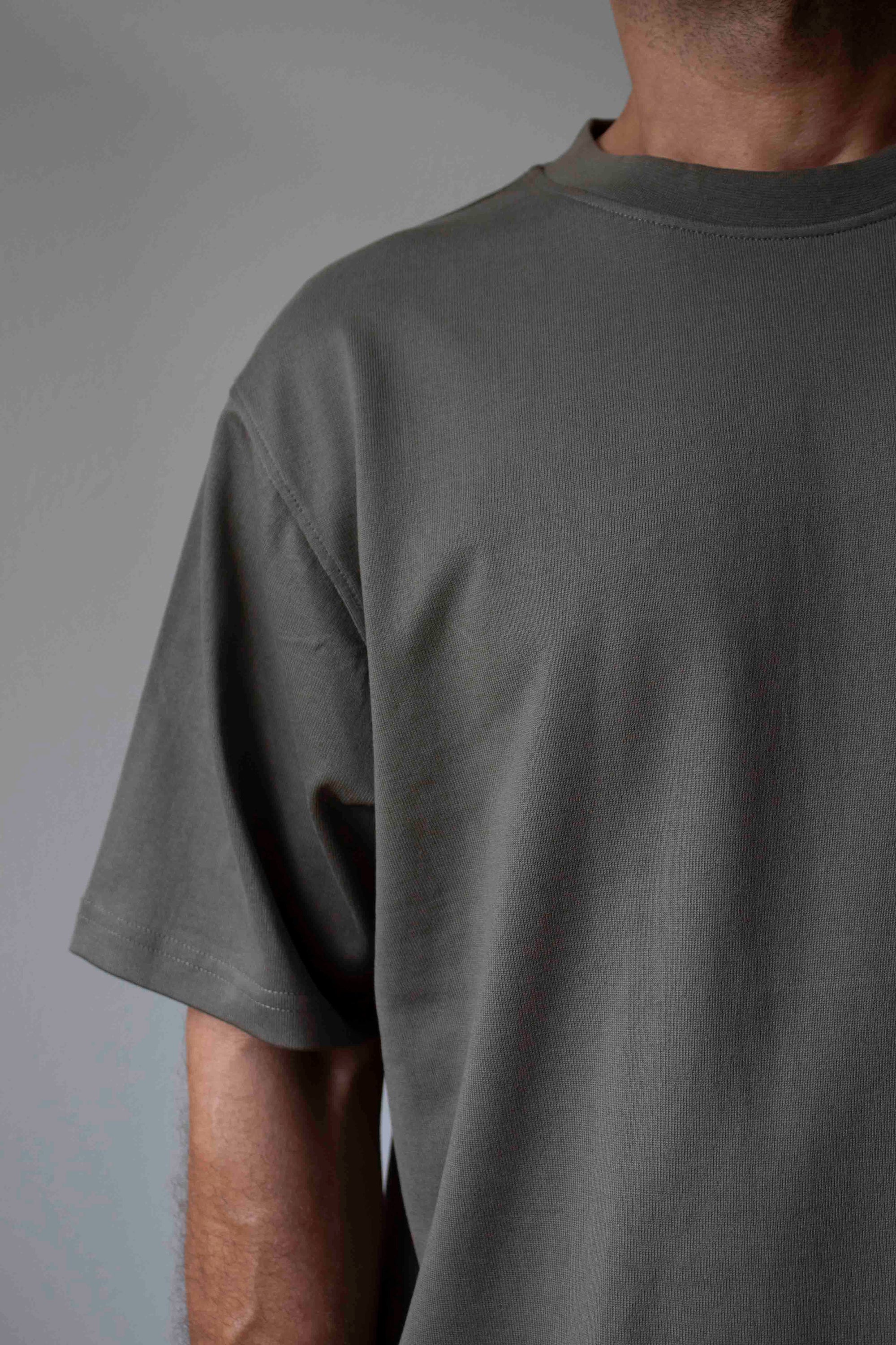 N° 285 pressed flower heavyweight T-shirt - matsuba green - XL
