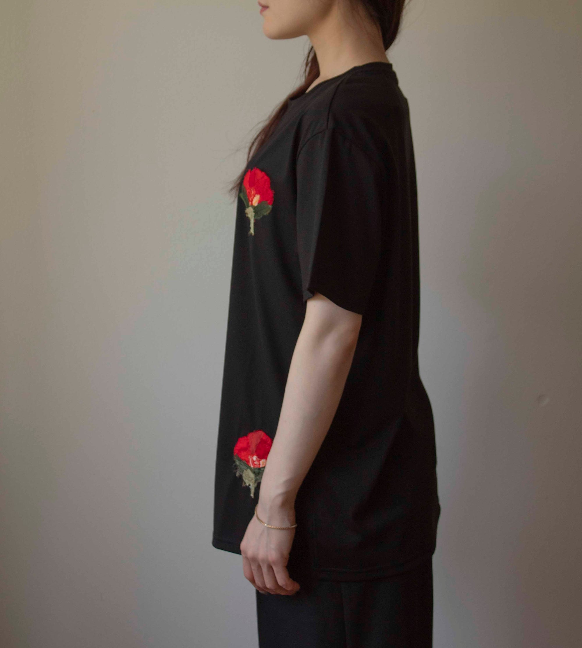 N° 59 nuru multi-pressed flower T-shirt - S, XL
