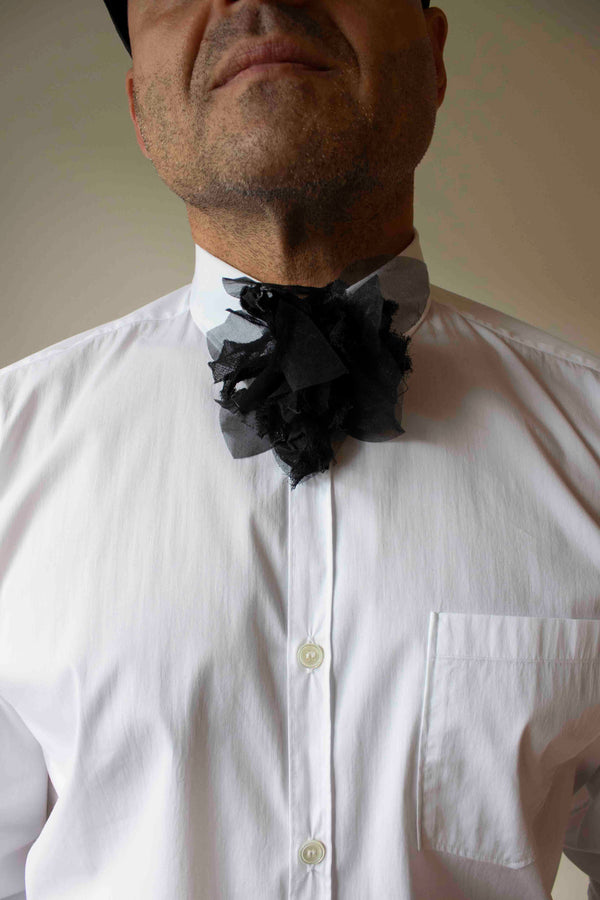 N° 44 crushed bloom tie - sumi black - M