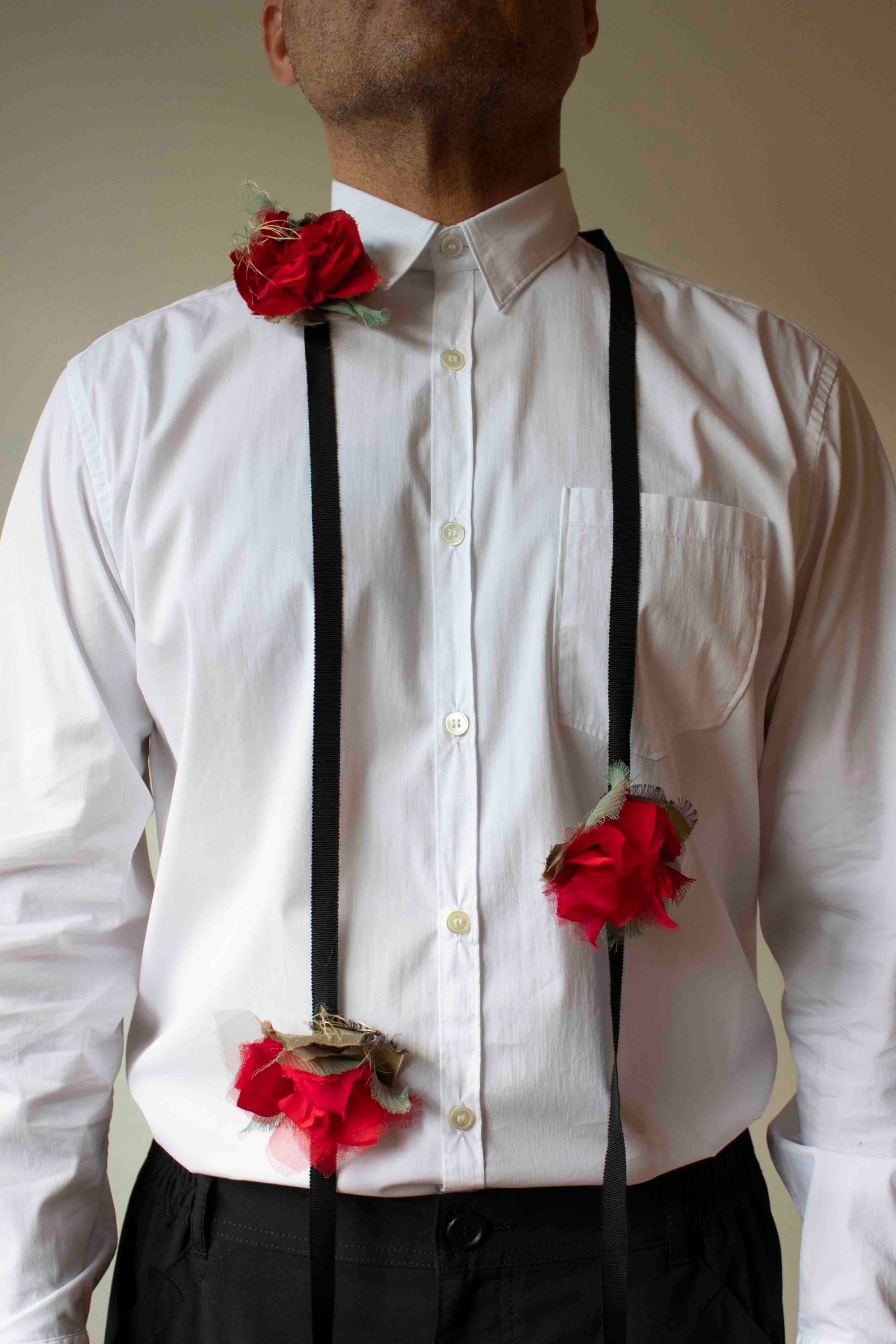 N° 49 crushed blooms accessory - ume red - S