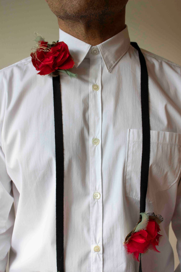 N° 49 crushed blooms accessory - ume red - S