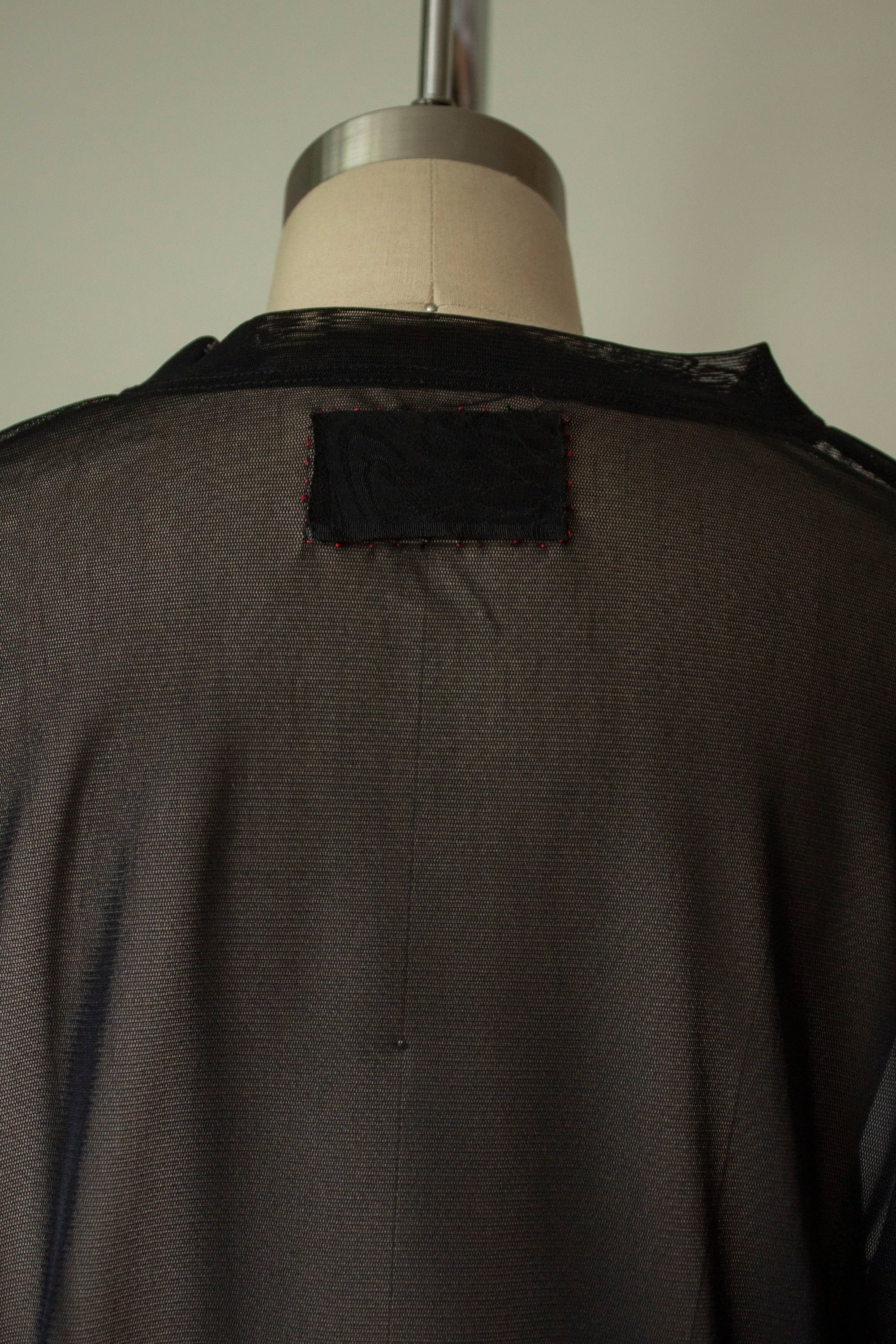 N° 249 sheer mesh multi-pressed flower t-shirt - S