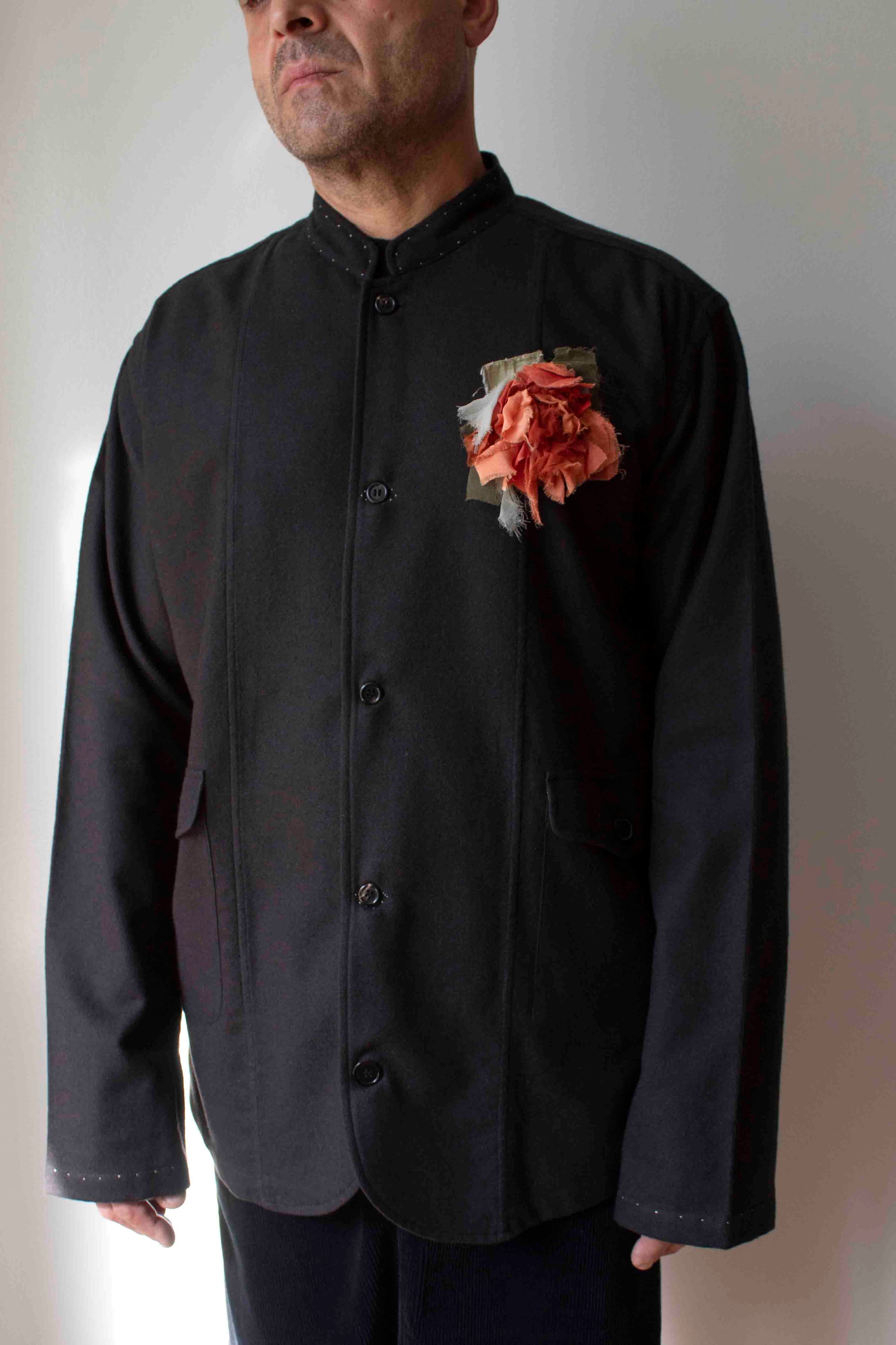 N° 51 crushed bloom brooch - sango coral - M