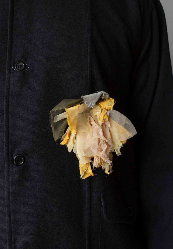 N° 51 crushed bloom brooch - taiyo yellow - M