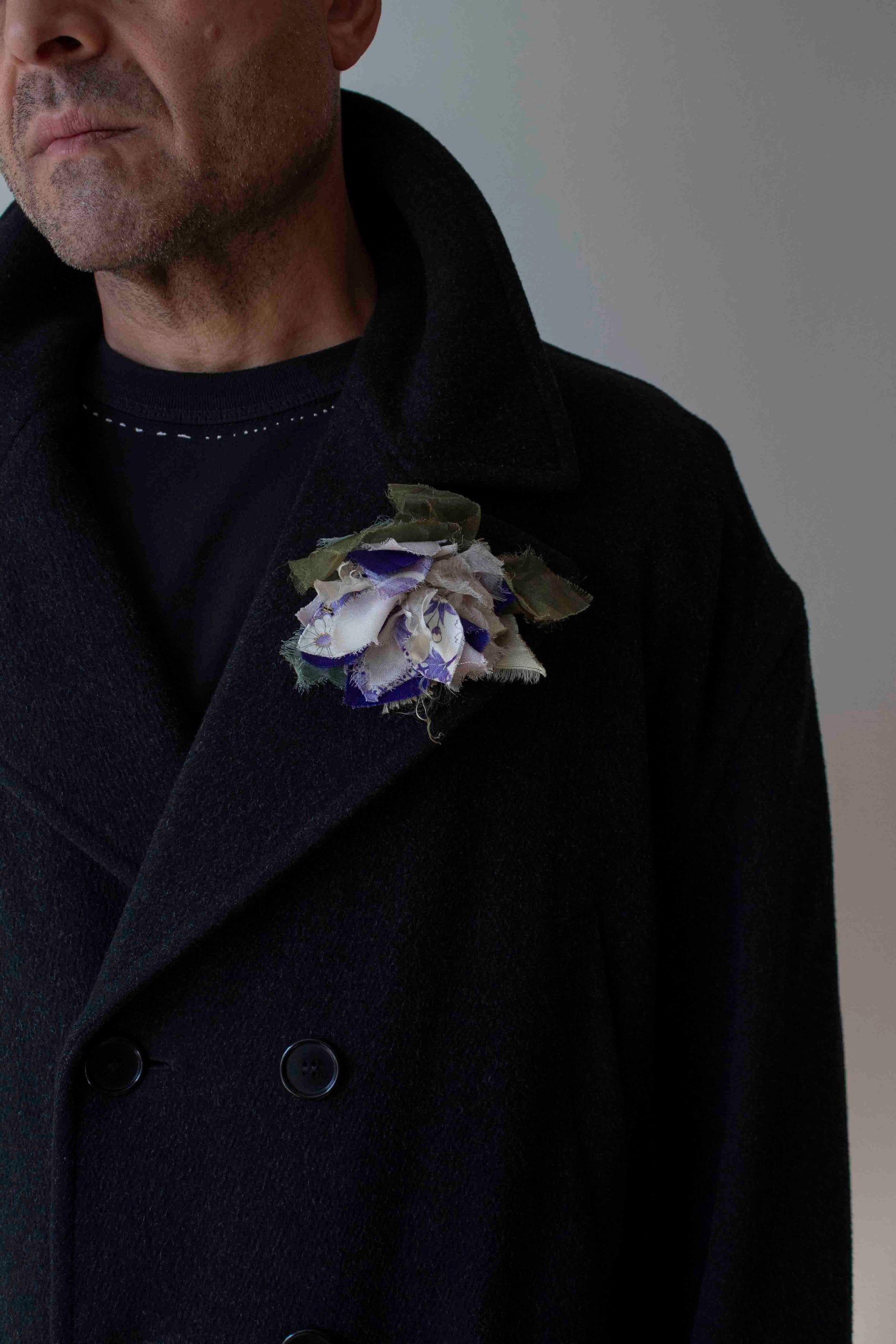 N° 51 crushed bloom brooch - sakura lavender - S