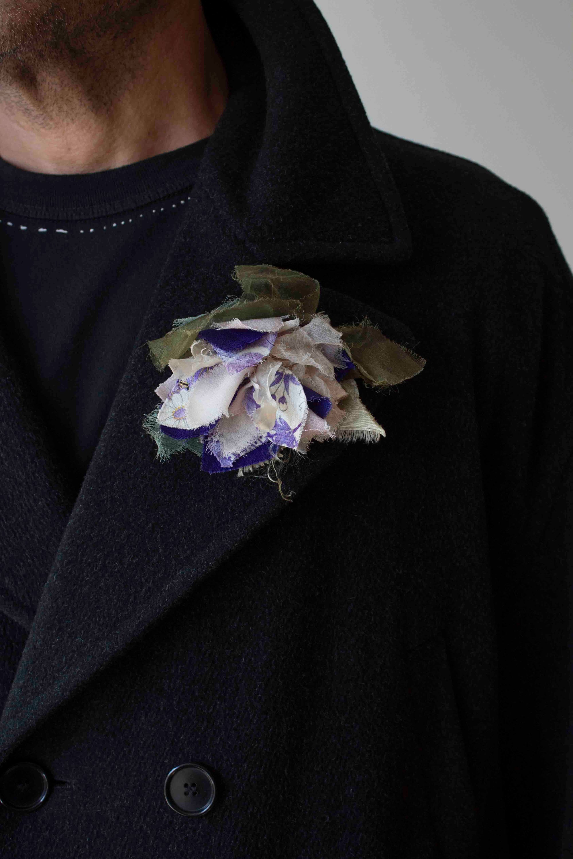 N° 51 crushed bloom brooch - sakura lavender - S