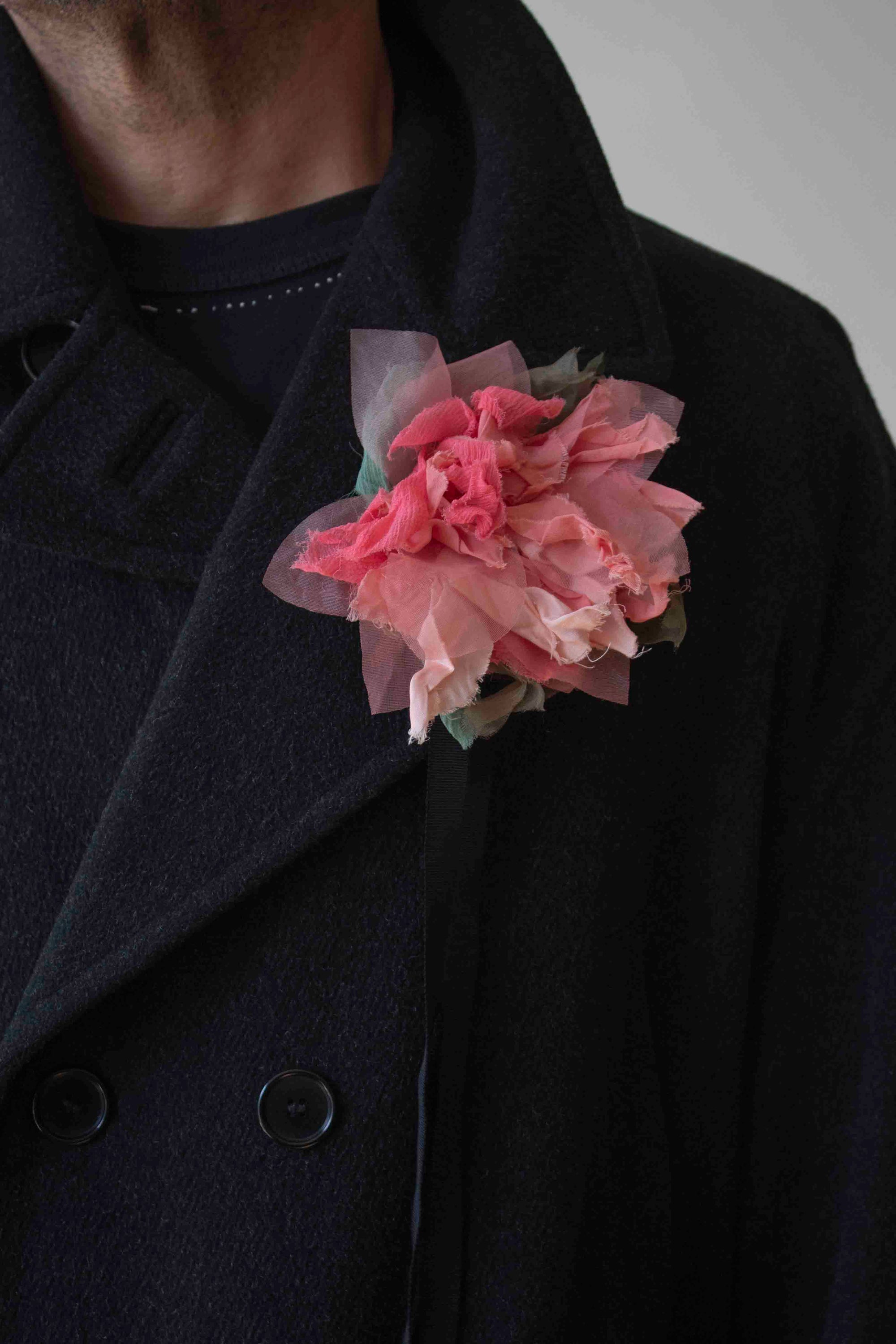 N° 44 crushed bloom wraparound accessory - akizakura pink - M