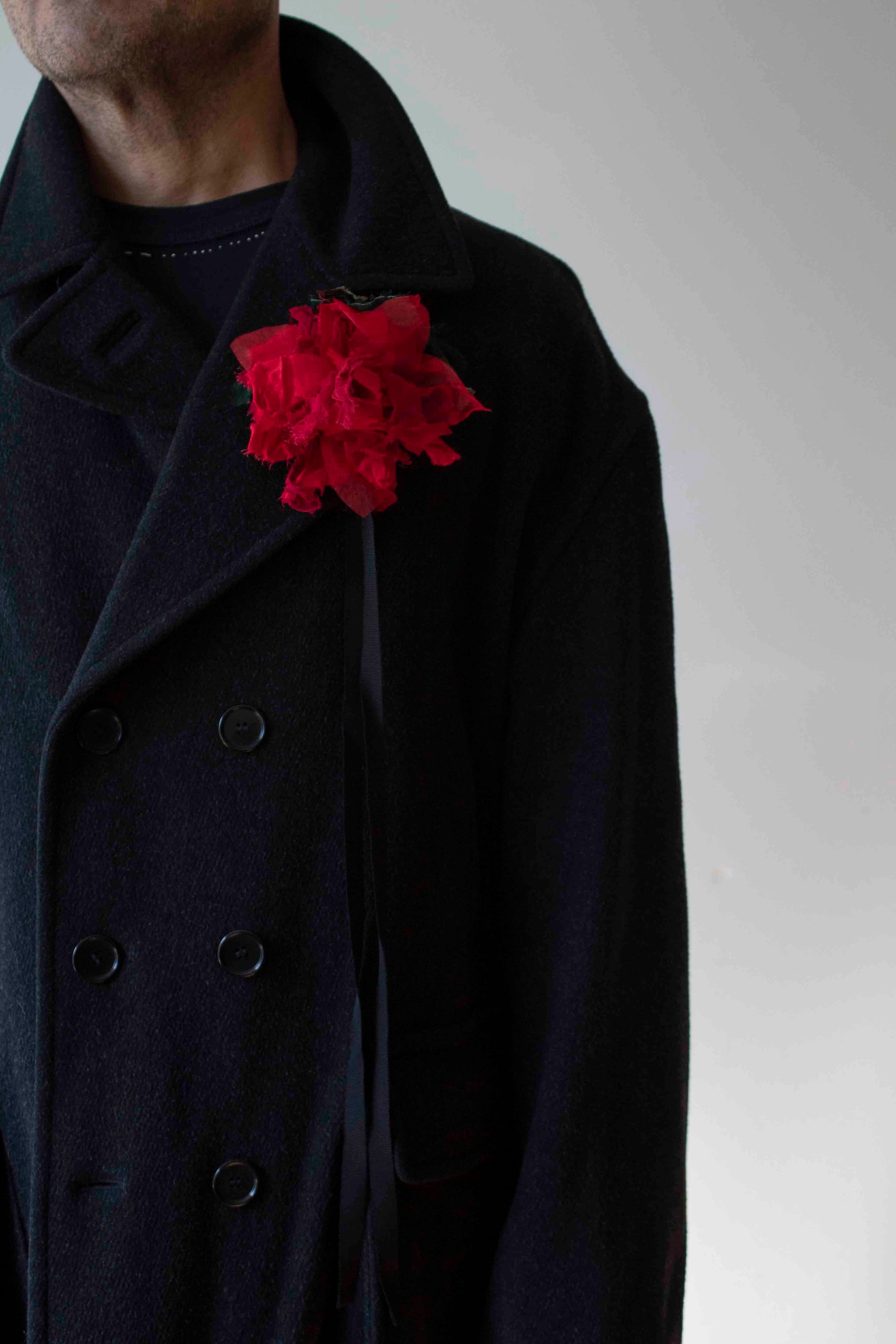 N° 44 crushed bloom wraparound accessory - ume red - M