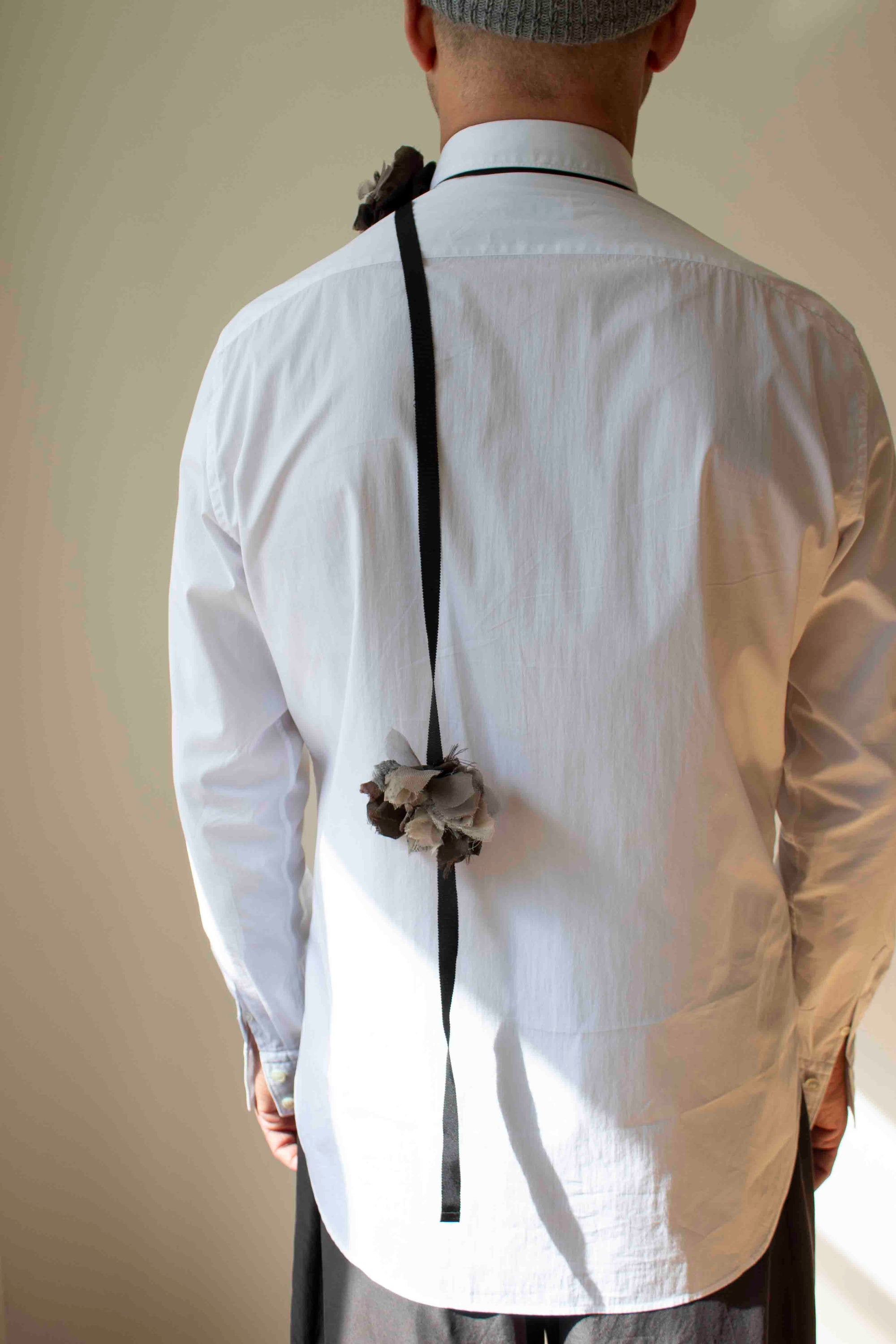 N° 49 crushed blooms accessory - ibiguro grey/choco brown - S