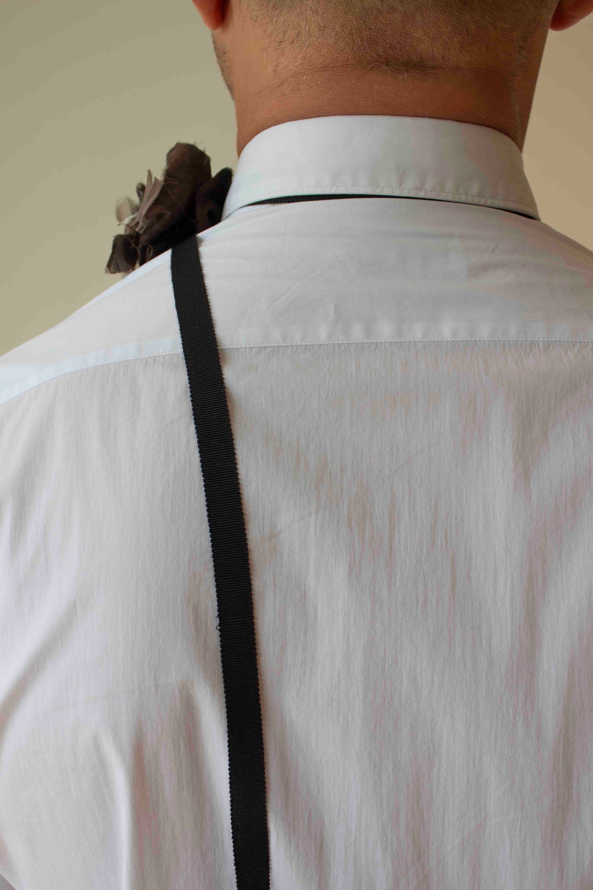 N° 49 crushed blooms accessory - ibiguro grey/choco brown - S
