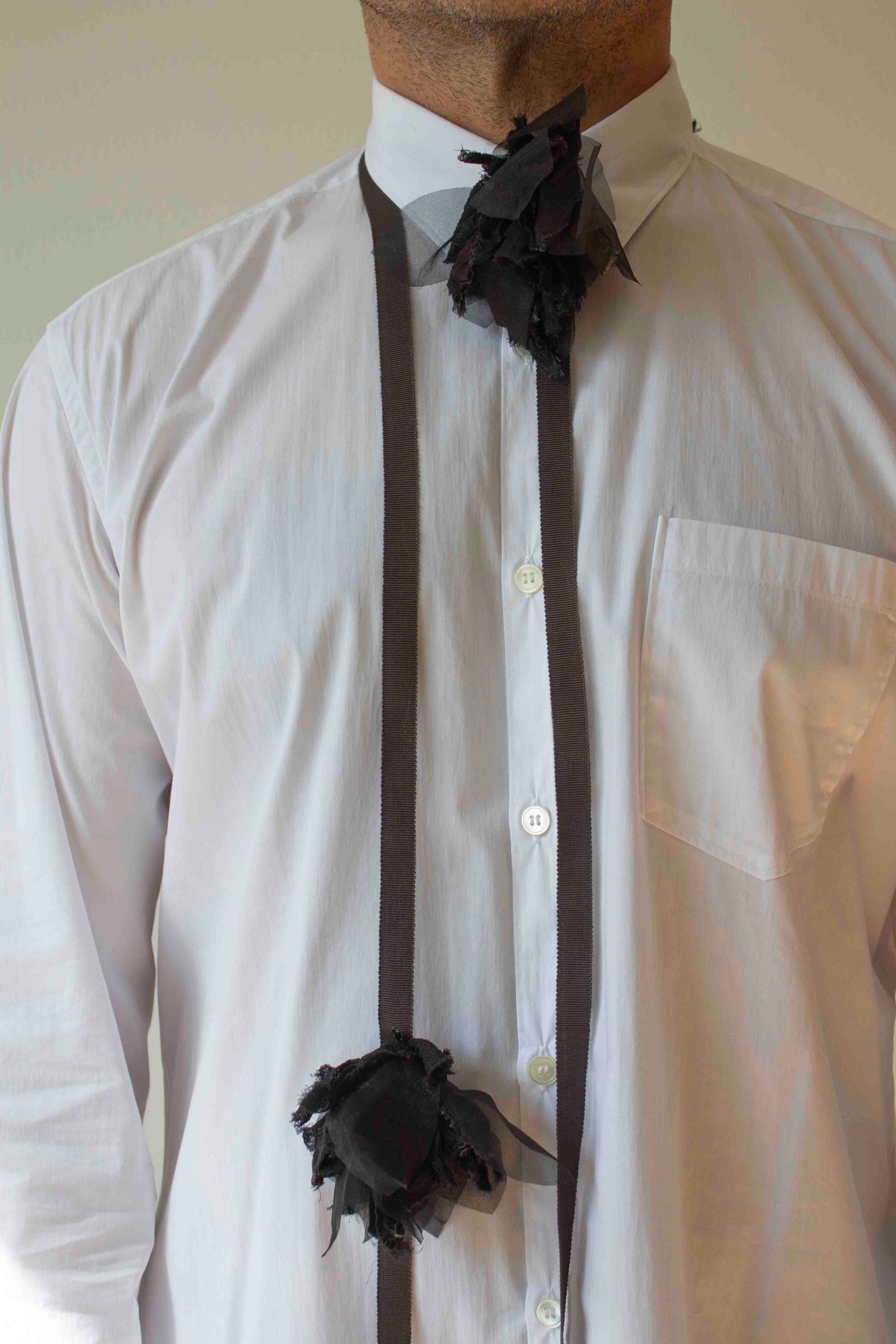 N° 49 crushed blooms accessory - sumi black - M