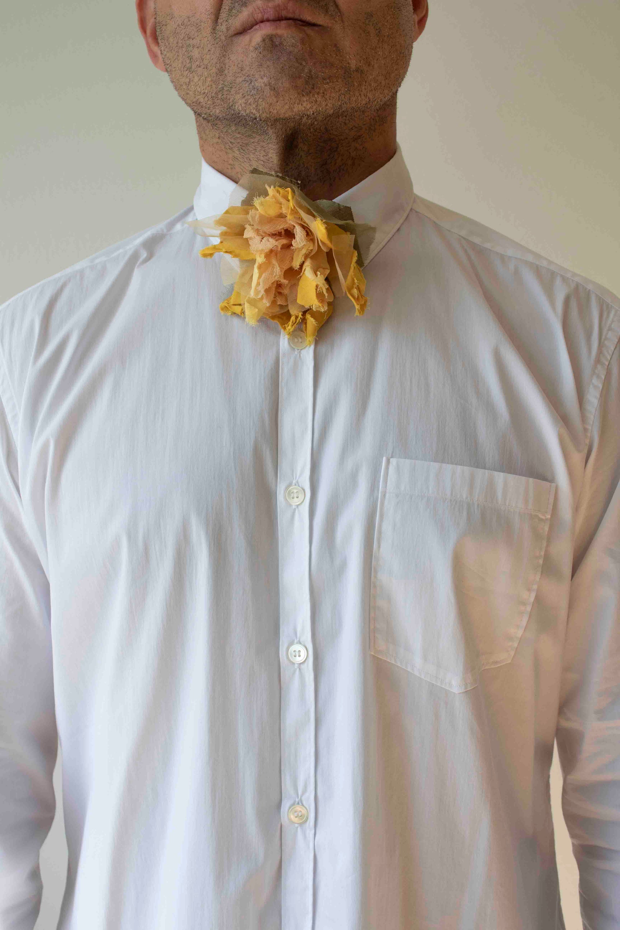 N° 44 crushed bloom tie - taiyo yellow - M