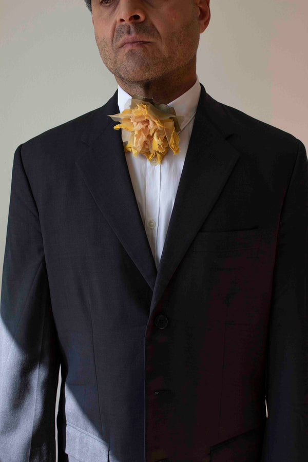 N° 44 crushed bloom tie - taiyo yellow - M