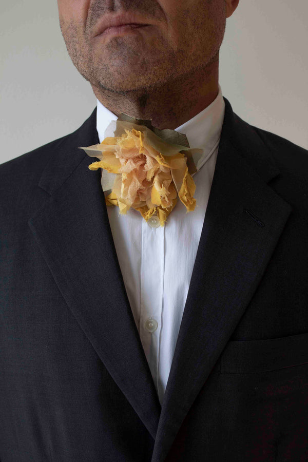 N° 44 crushed bloom tie - taiyo yellow - M