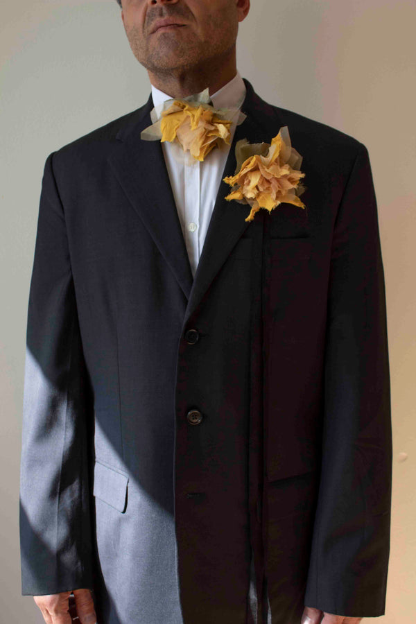 N° 44 crushed bloom tie - taiyo yellow - M