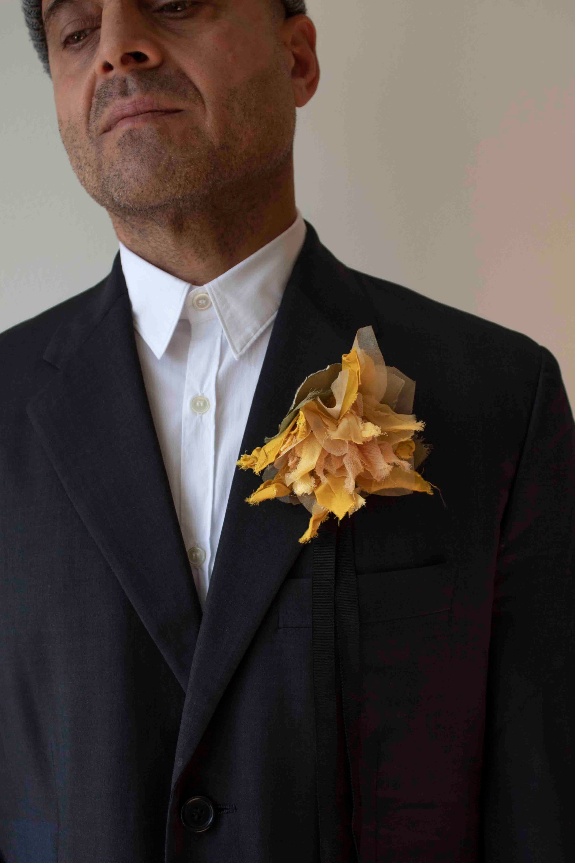 N° 44 crushed bloom wrap around accessory - taiyo yellow - M