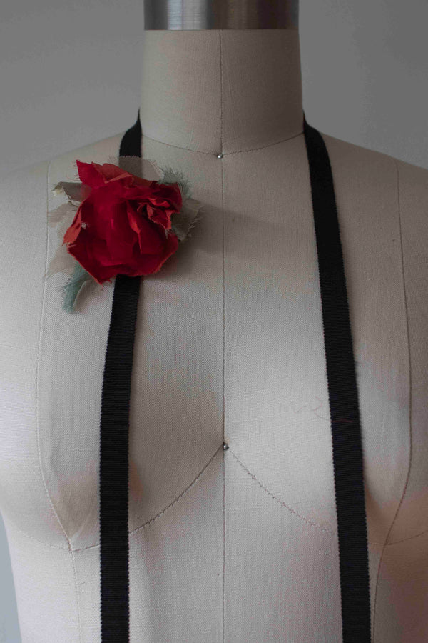 N° 49 crushed blooms accessory - ume red - S