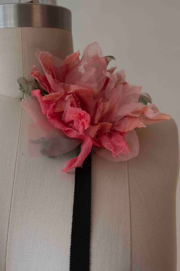 N° 44 crushed bloom wraparound accessory - akizakura pink - M