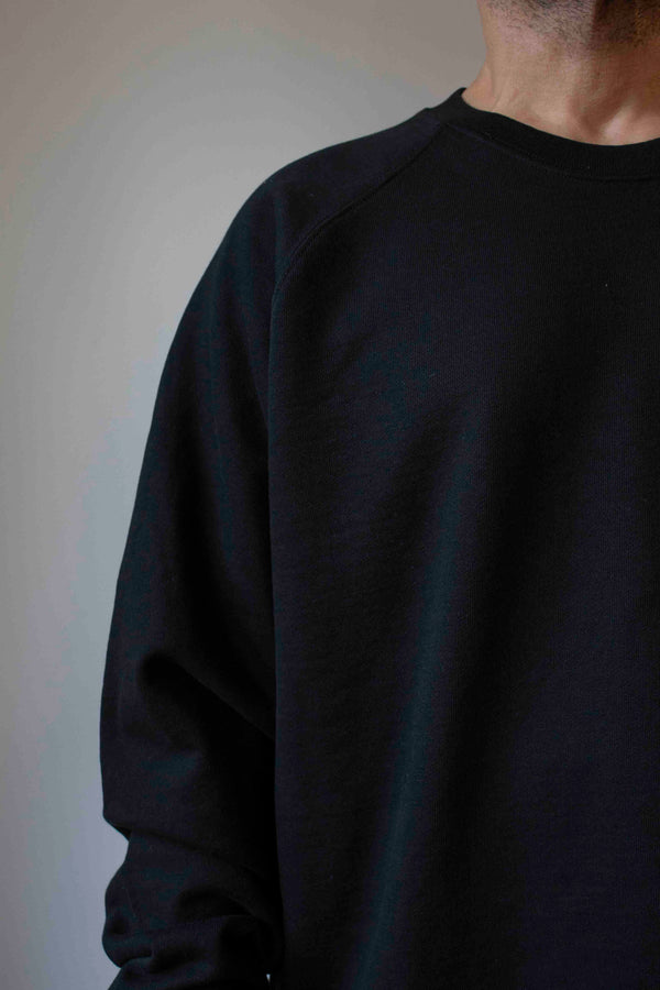 N° 356 pressed flower heavyweight sweatshirt - sumi black/choco brown