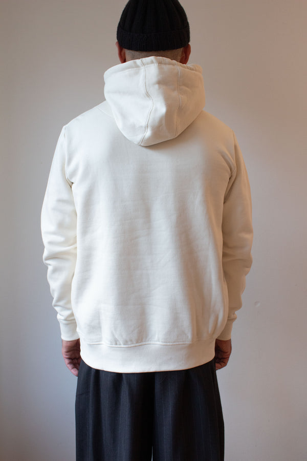 N° 306 pressed flower heavyweight brushed hoodie - shu cream