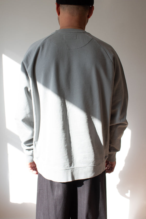 N° 356 pressed flower heavyweight sweatshirt - mizu blue