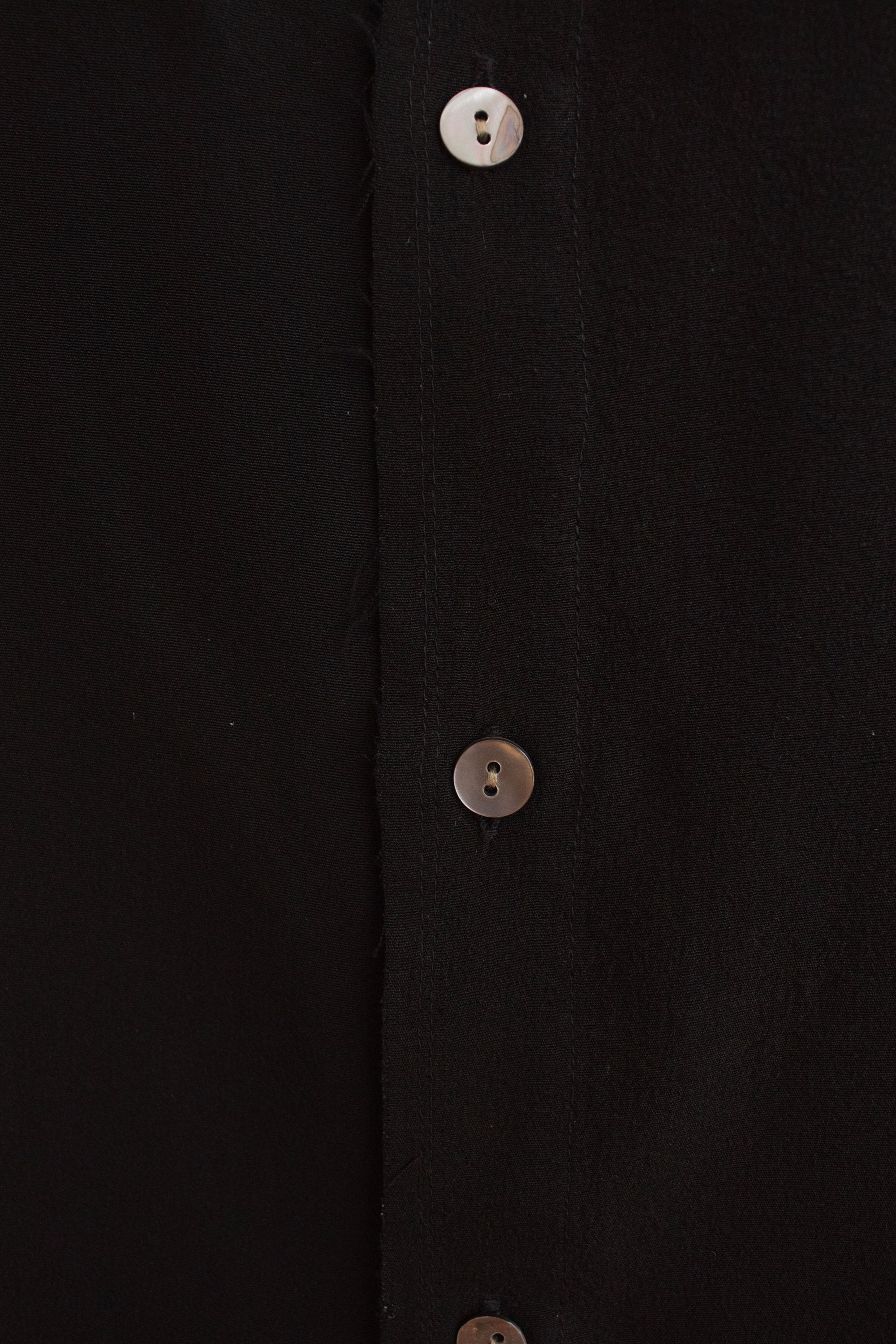 N° 225  paneled pinstripe haori shirt -  S