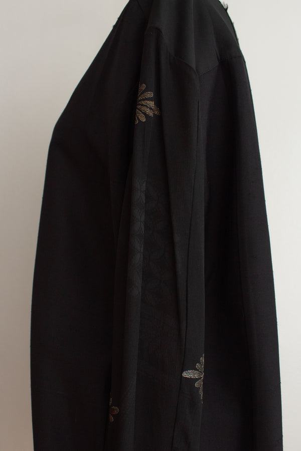 N° 225  paneled pinstripe haori shirt -  M