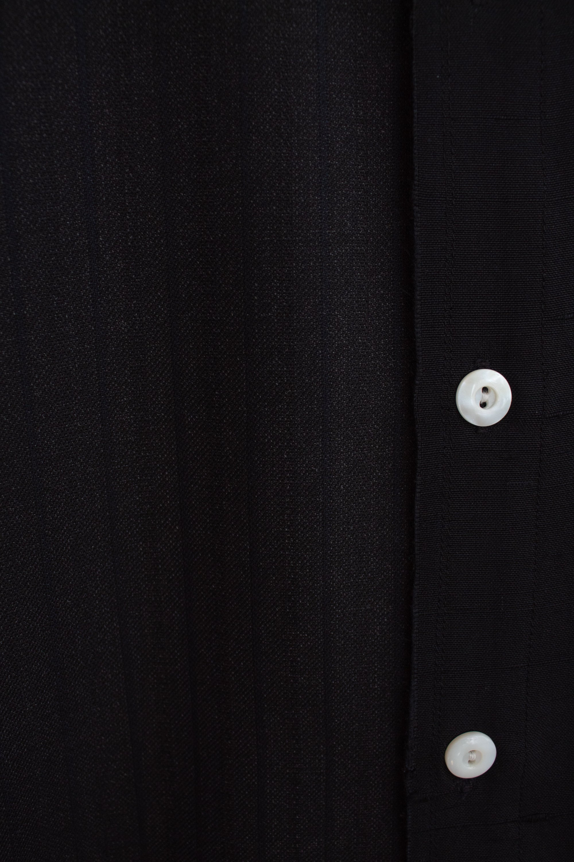 N° 225  paneled pinstripe haori shirt -  M