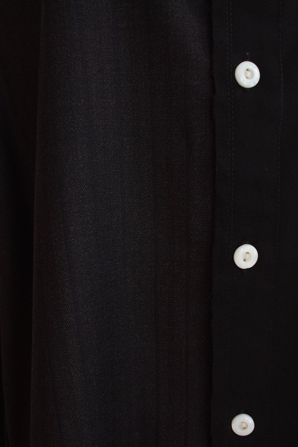 N° 225  paneled pinstripe haori shirt -  S