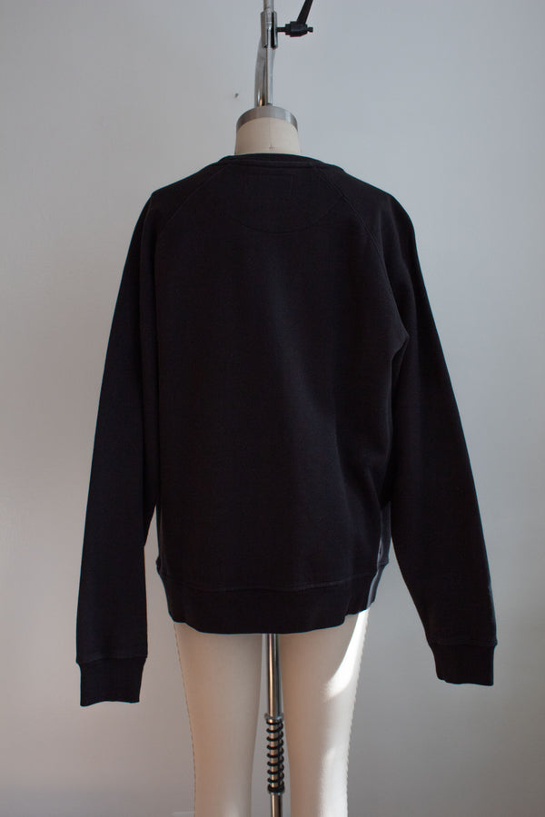 N° 356 pressed flower heavyweight sweatshirt - sumi black/ume red