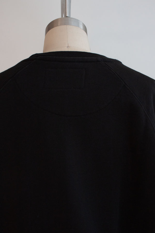 N° 356 pressed flower heavyweight sweatshirt - sumi black/ume red