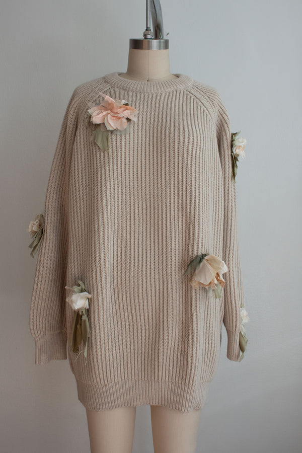 N° 64 fisherman garden sweater 1 - ishi stone