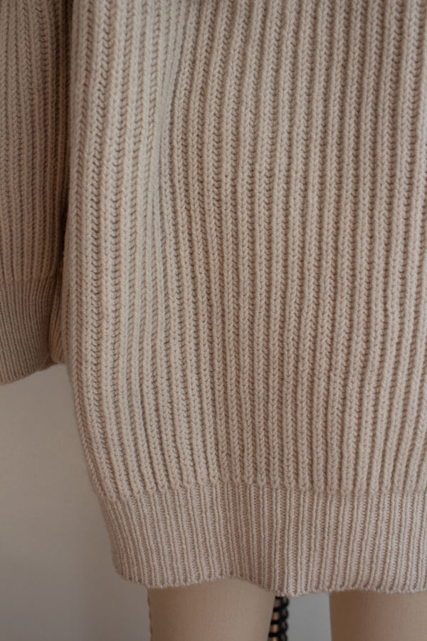 N° 64 fisherman garden sweater 1 - ishi stone