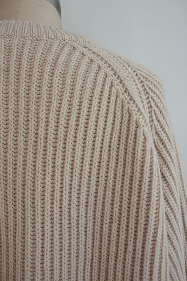 N° 64 fisherman garden sweater 1 - ishi stone