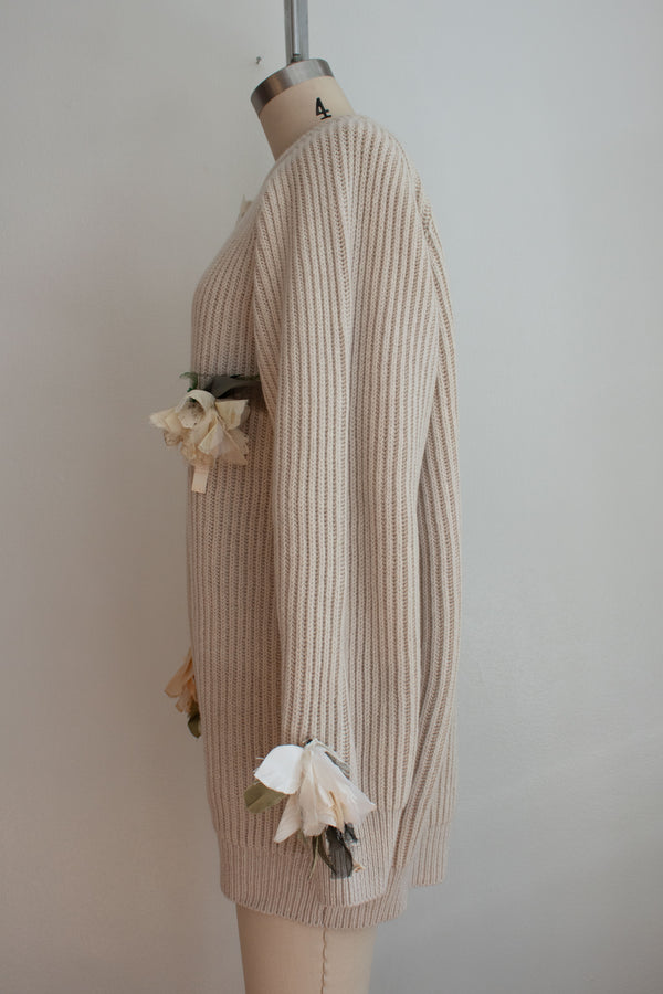 N° 64 fisherman garden sweater 2 - ishi stone