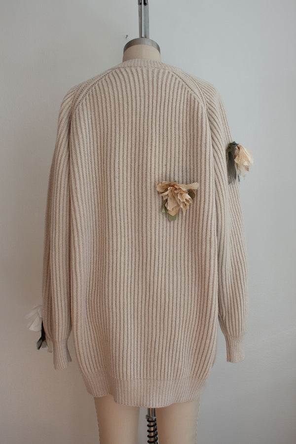 N° 64 fisherman garden sweater 2 - ishi stone