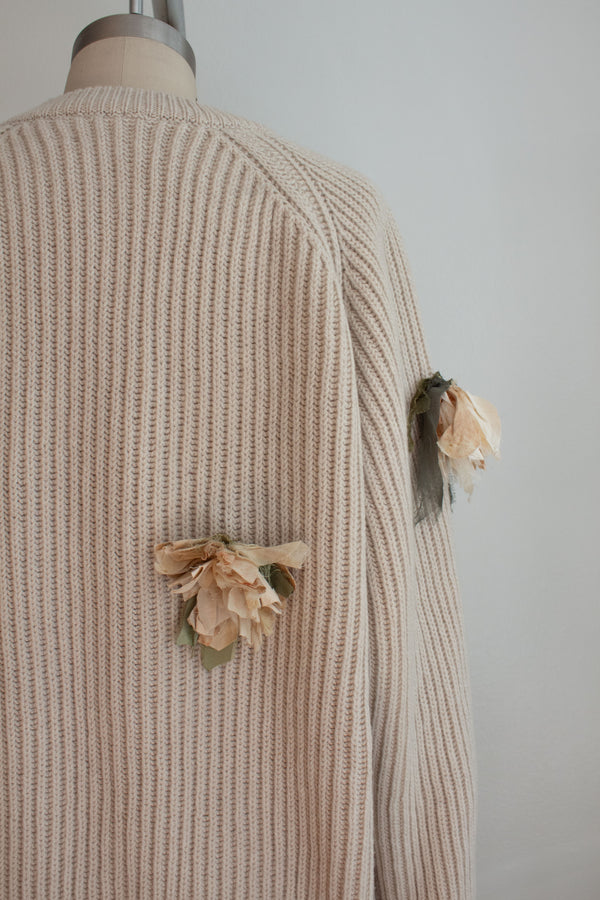 N° 64 fisherman garden sweater 2 - ishi stone