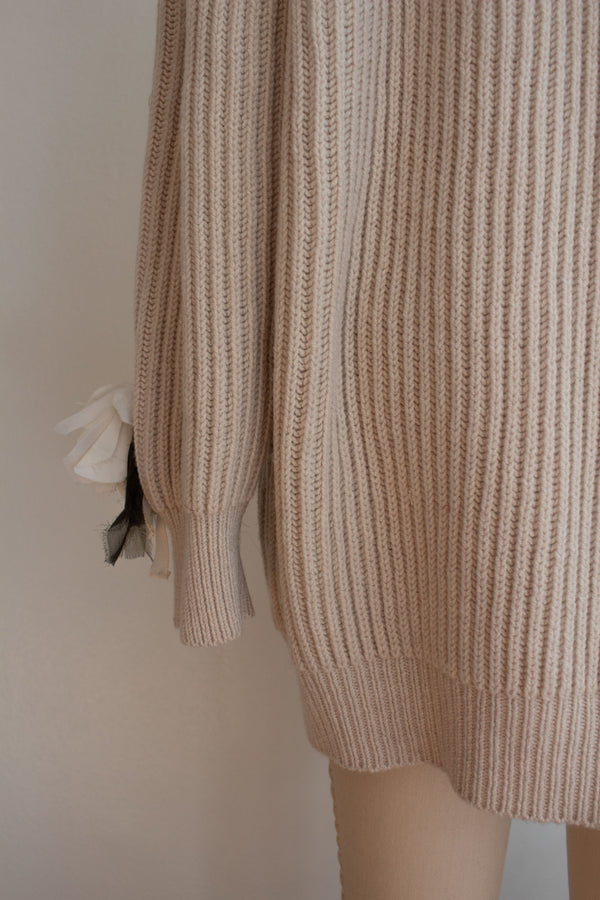 N° 64 fisherman garden sweater 2 - ishi stone
