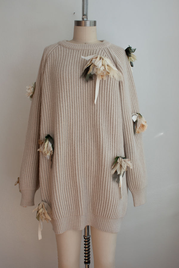 N° 64 fisherman garden sweater 3 - ishi stone
