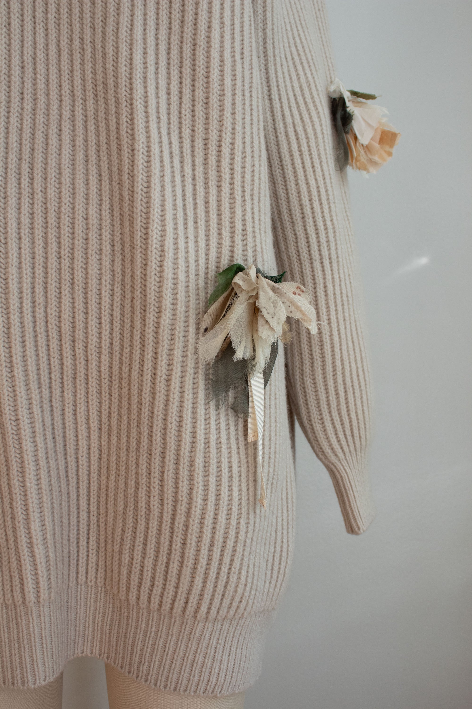 N° 64 fisherman garden sweater 3 - ishi stone