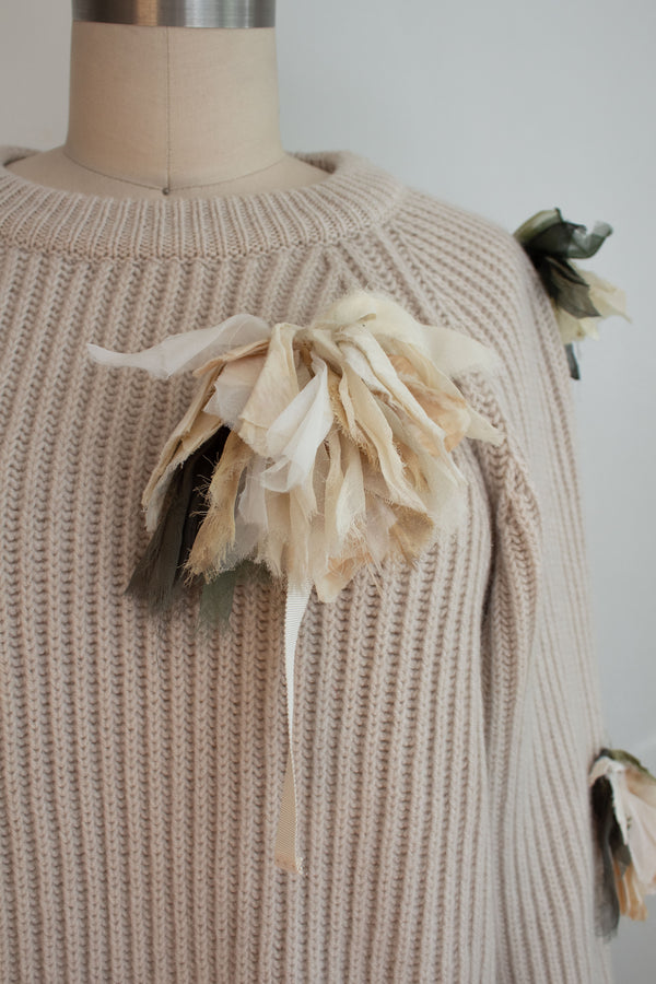N° 64 fisherman garden sweater 3 - ishi stone