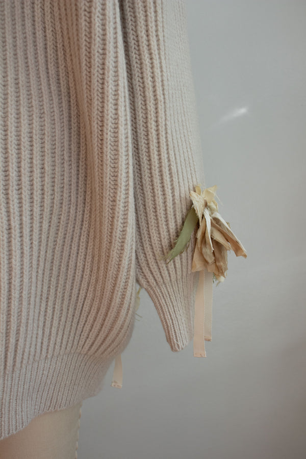 N° 64 fisherman garden sweater 3 - ishi stone