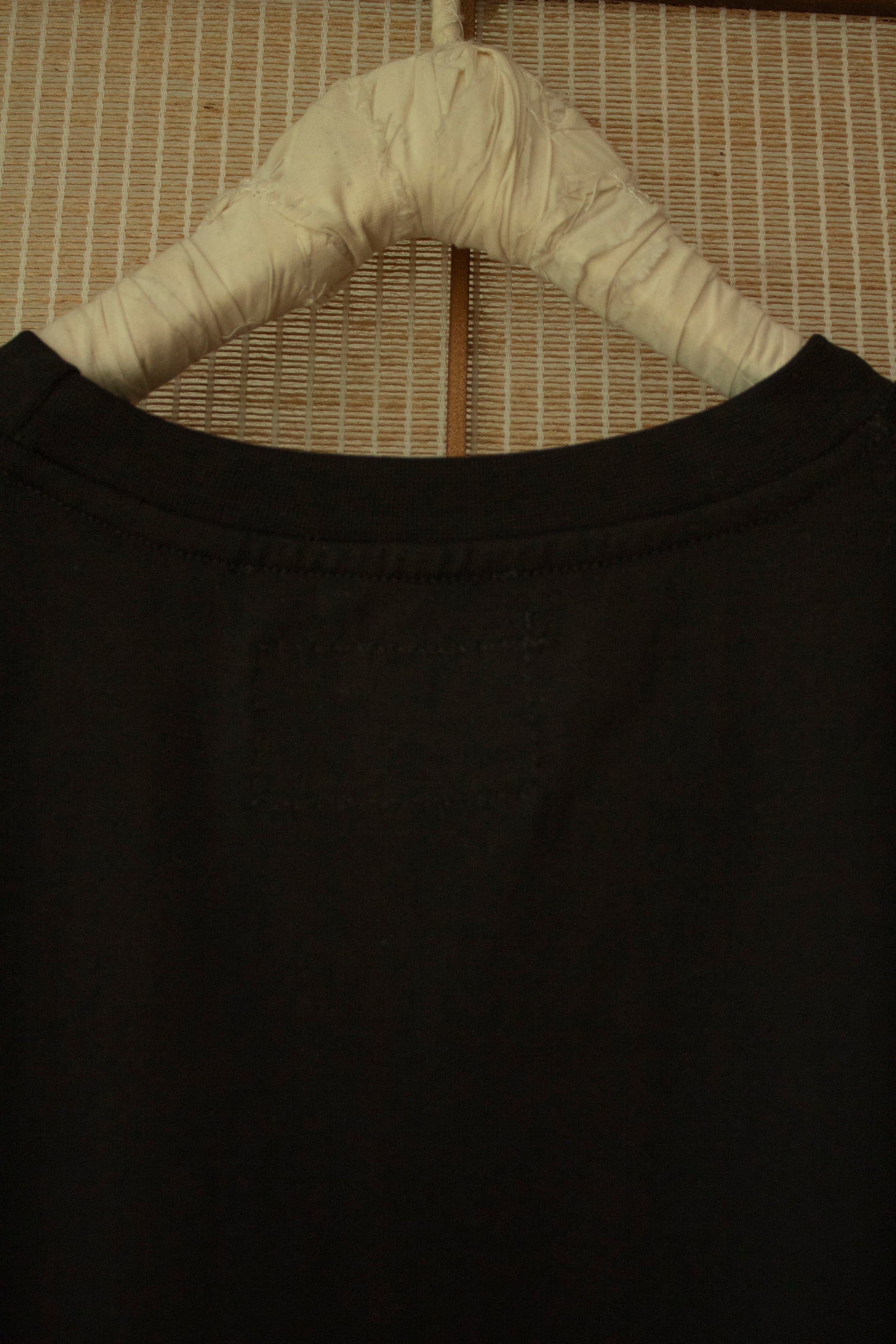 N° 285 heavyweight pressed flower t-shirt - sumi black (made to order)