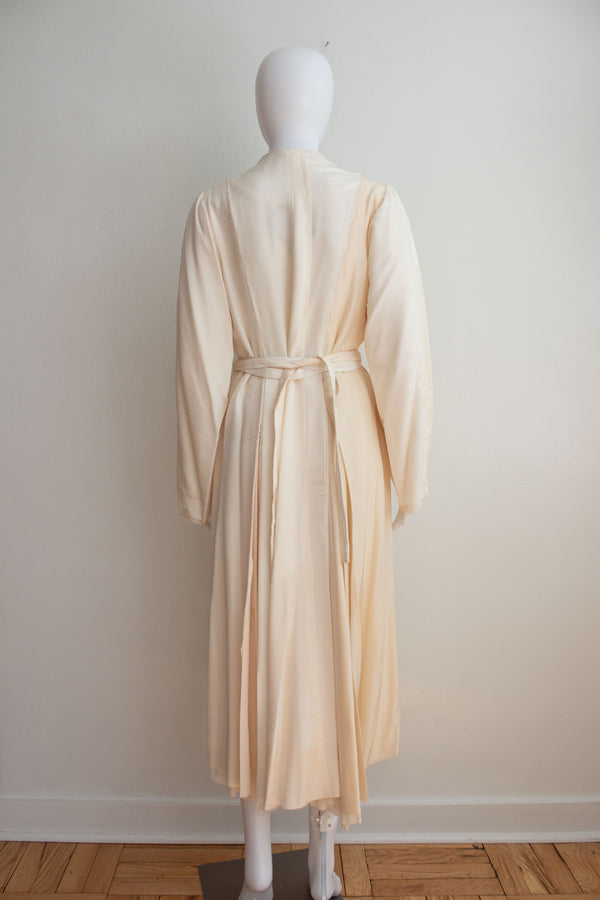 N° 106 irregular hand-stitched kimono wrap dress