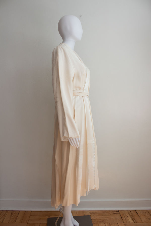 N° 106 irregular hand-stitched kimono wrap dress