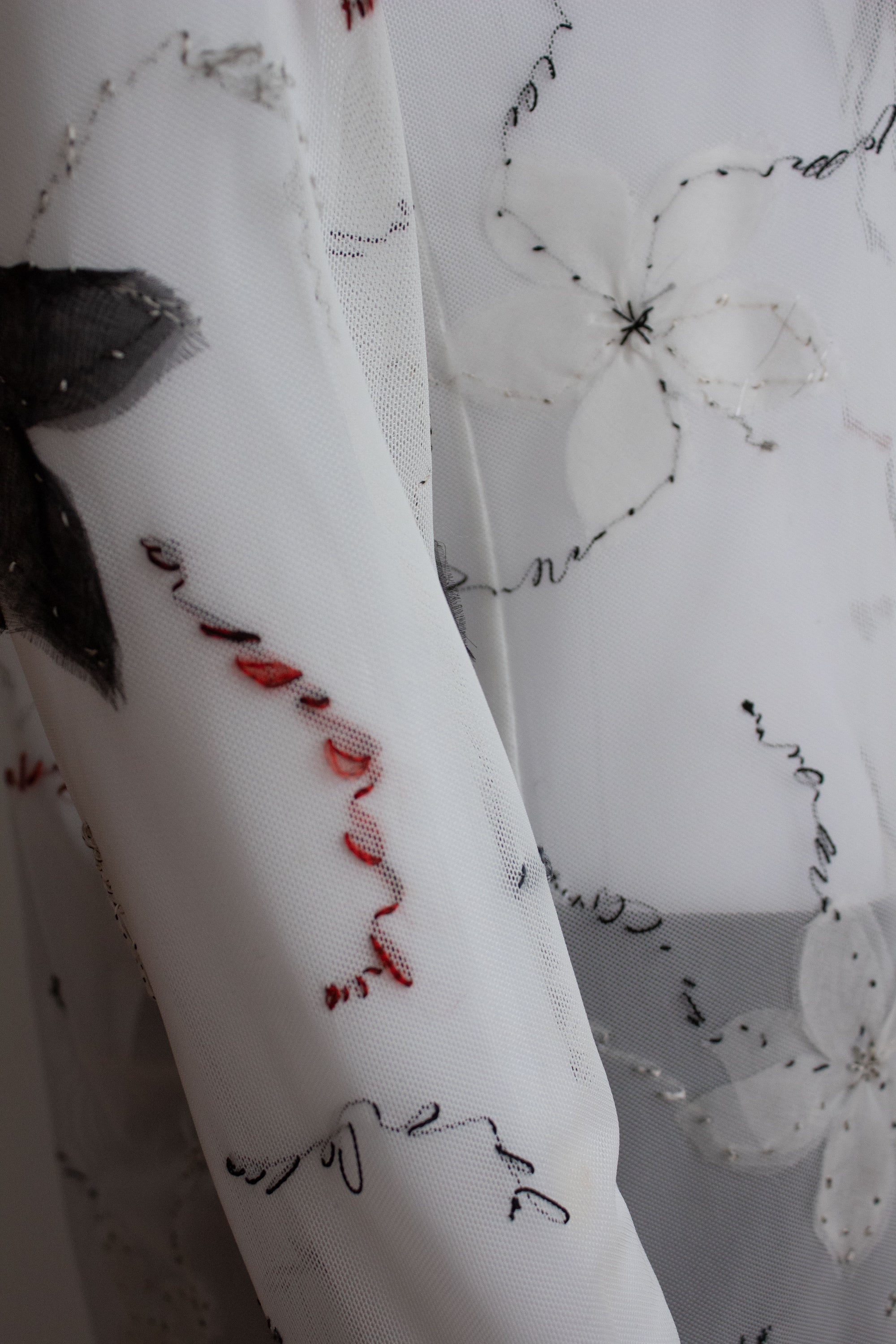 N° 73 constellation flowers long sleeve -  yuki white