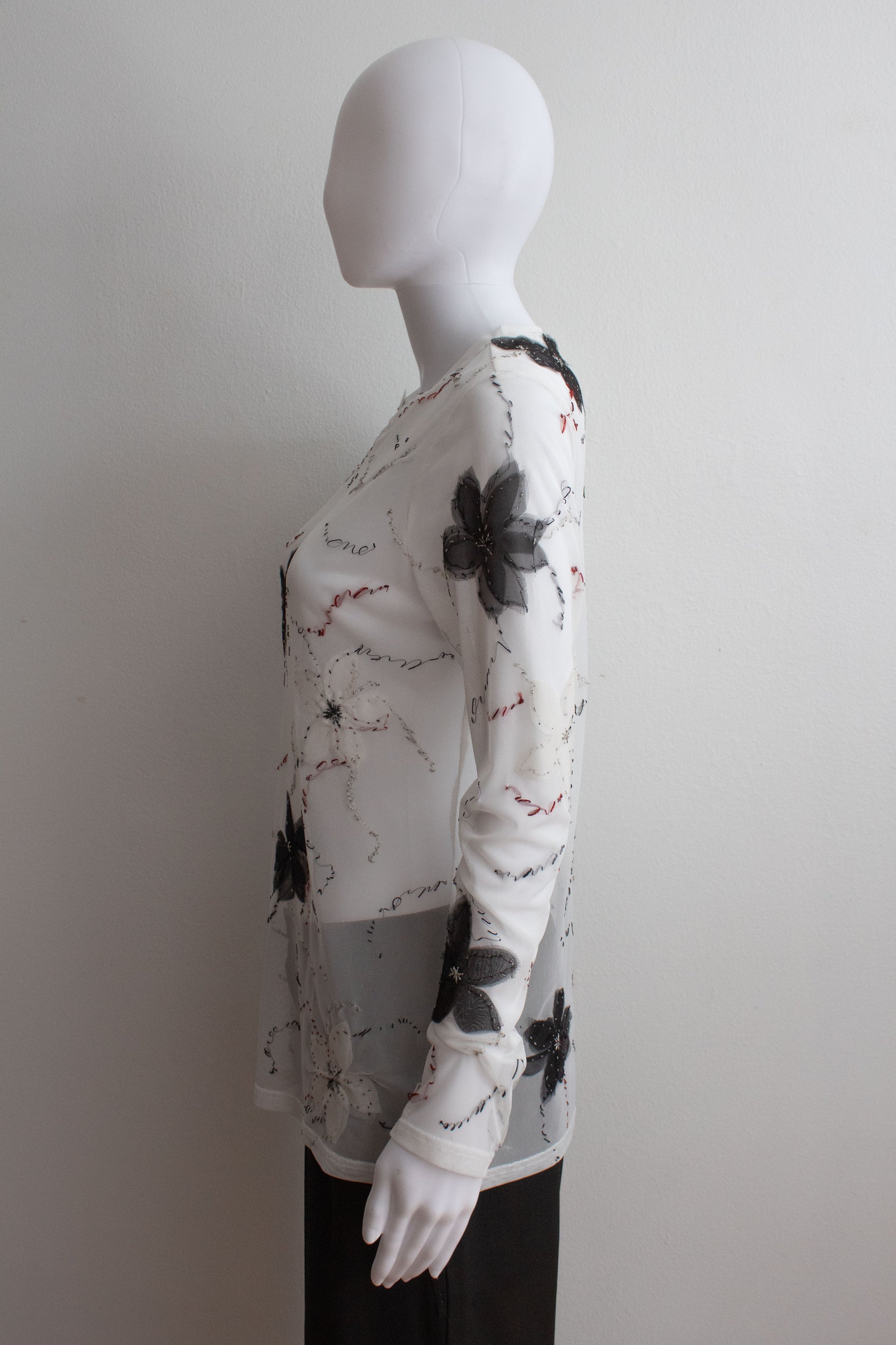 N° 73 constellation flowers long sleeve -  yuki white