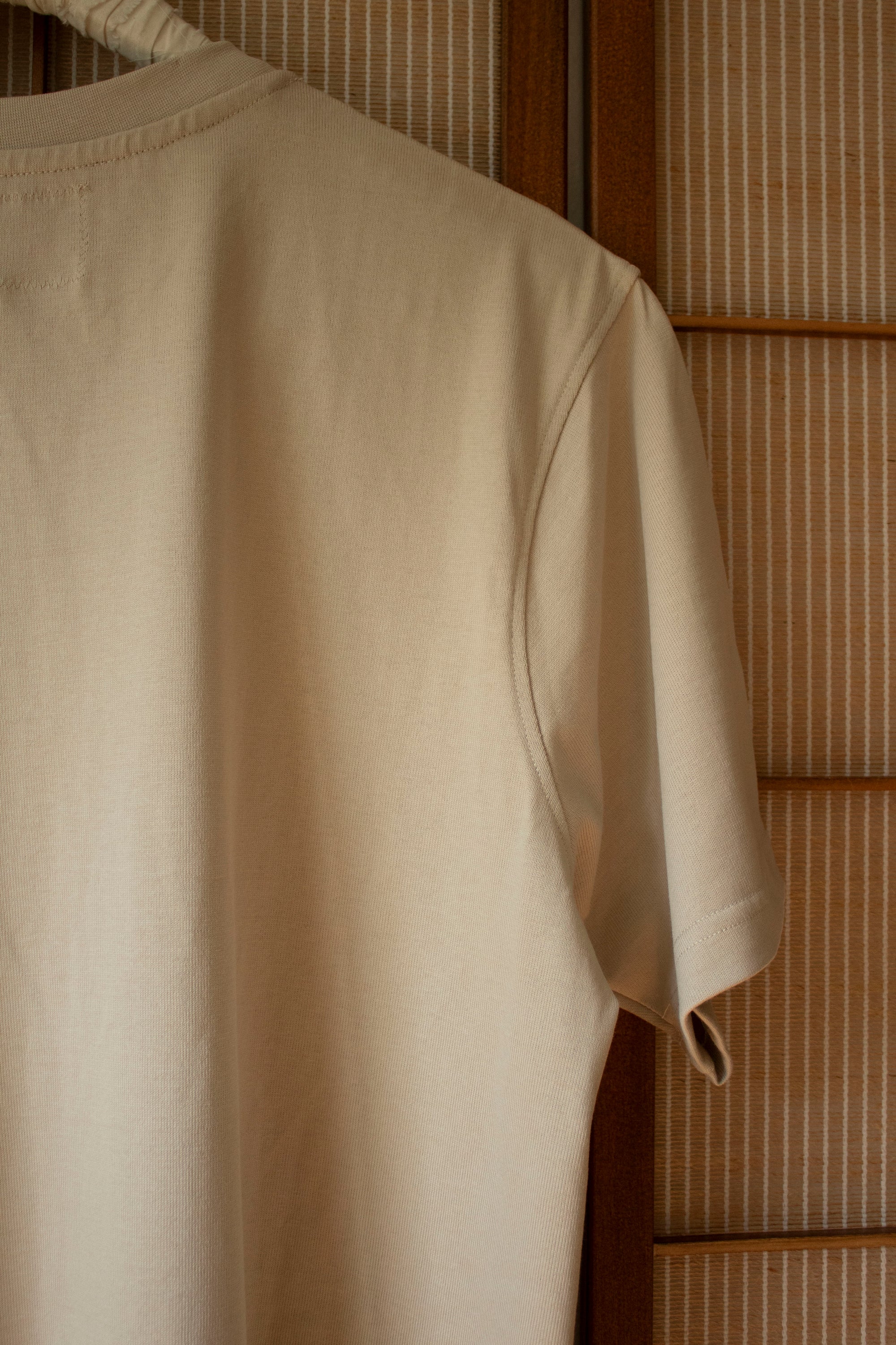 N° 285 heavyweight pressed flower t-shirt - suna beige - S