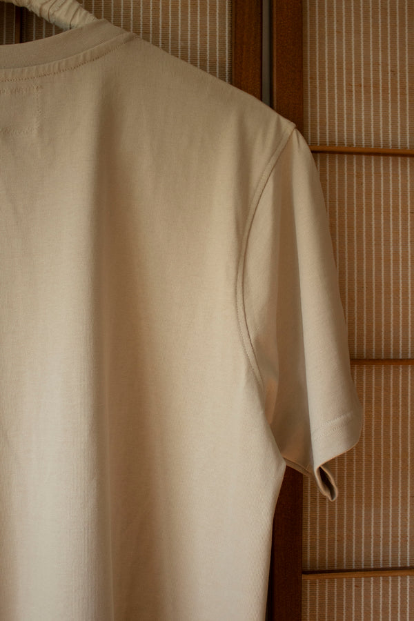 N° 285 heavyweight pressed flower t-shirt - suna beige - S