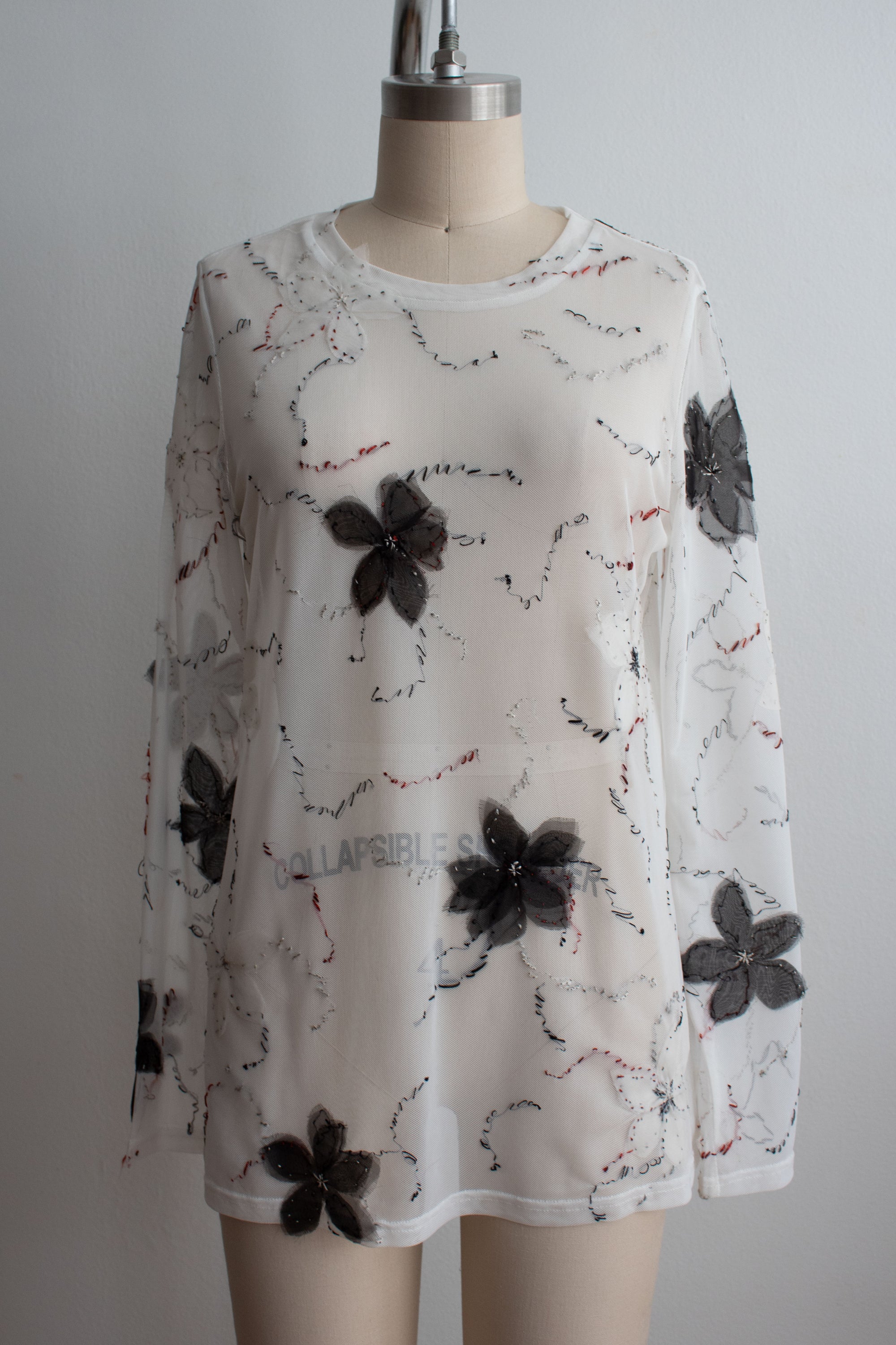 N° 73 constellation flowers long sleeve -  yuki white